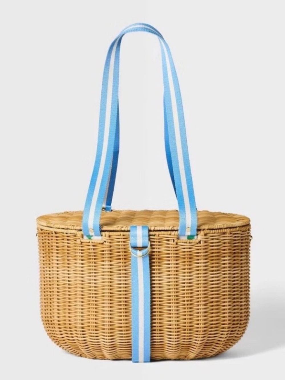 ROLLER RABBIT NWT Handcrafted wicker picnic basket - Picture 2 of 6